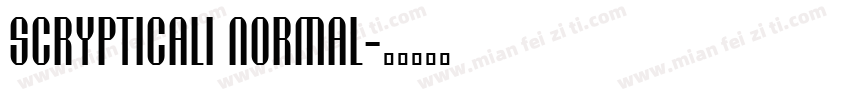 Scrypticali Normal字体转换